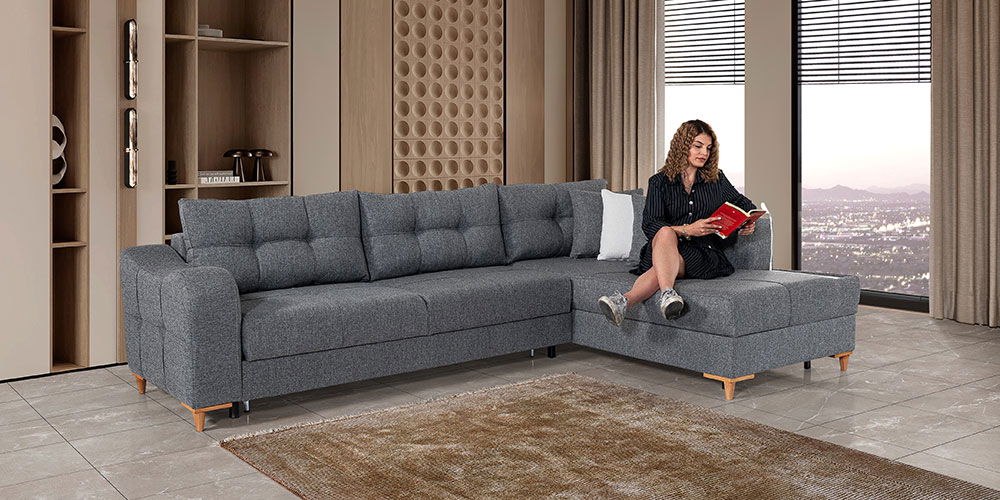 Havuz Köşe Koltuk Takımı Antrasit