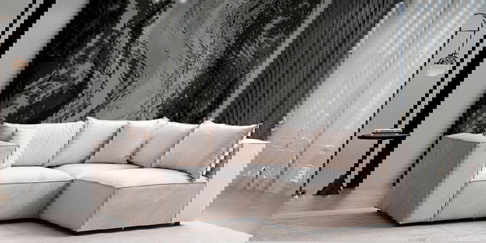 Elegance Köşe Koltuk Takımı Krem