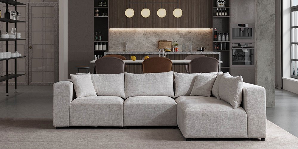 Lara Köşe Koltuk Takımı Gri