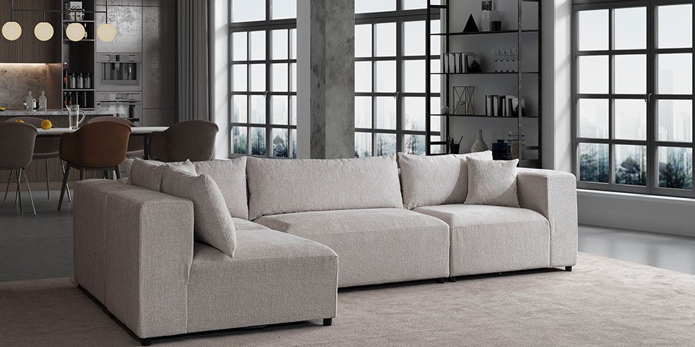 Lara Köşe Koltuk Takımı Gri