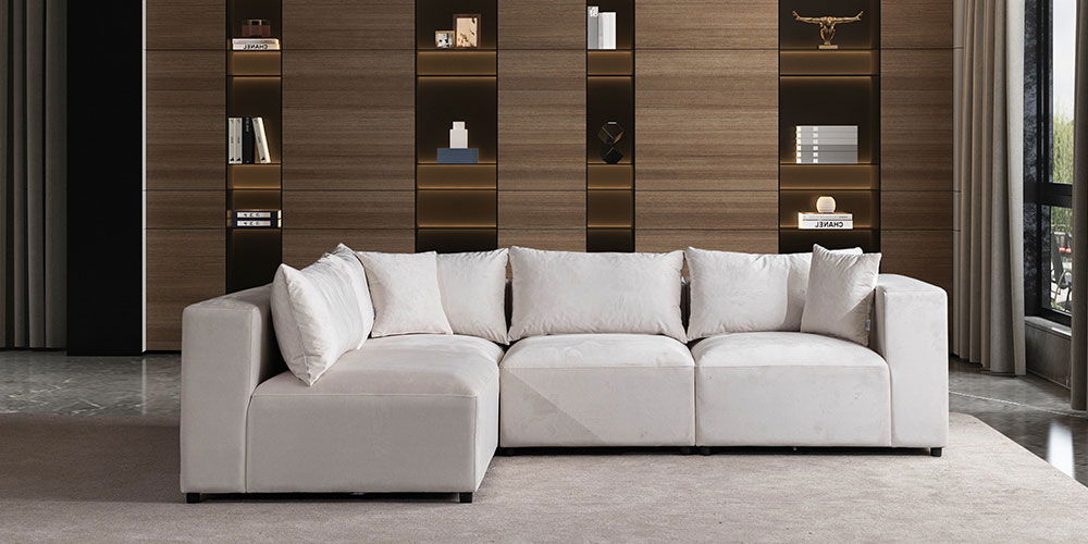 Lara Köşe Koltuk Takımı Krem