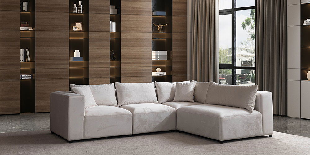 Lara Köşe Koltuk Takımı Krem