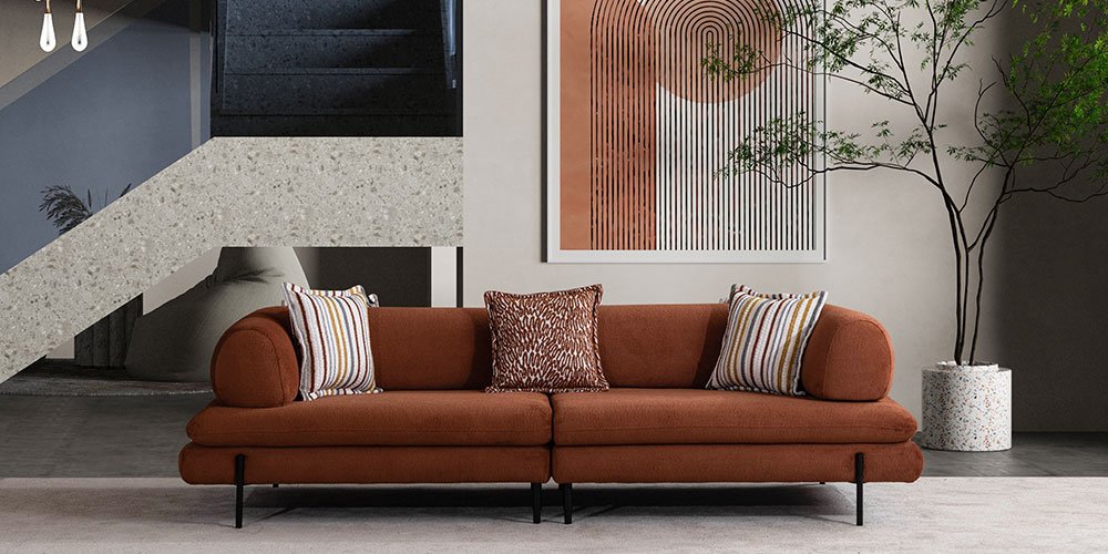 Prada Koltuk Takımı Turuncu