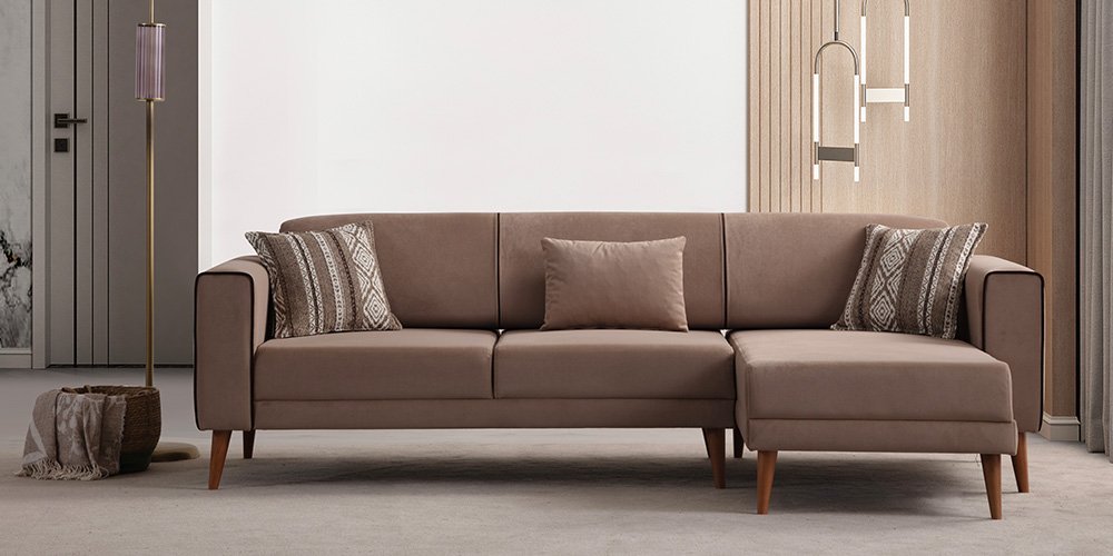Elita Kahverengi Köşe Koltuk Takımı