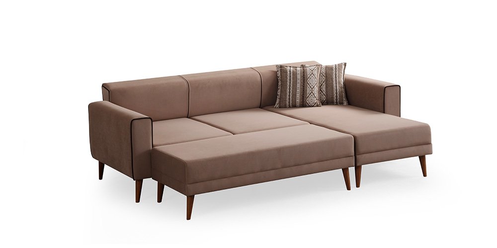 Elita Kahverengi Köşe Koltuk Takımı