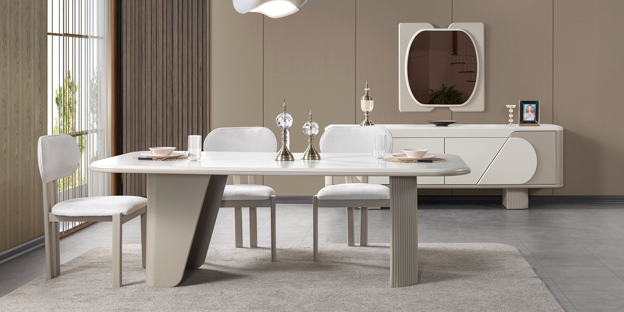 Piramit Yemek Odası Takımı