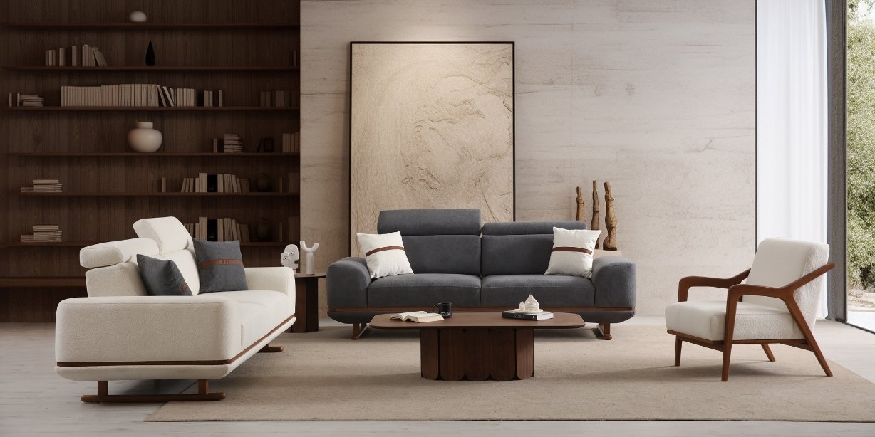 Asya Koltuk Takımı Acı Ceviz