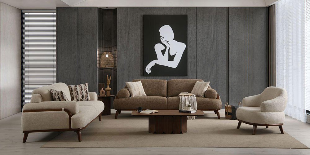 Nova Koltuk Takımı Kahverengi