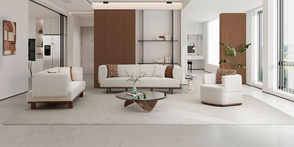 Rolex Koltuk Takımı Krem