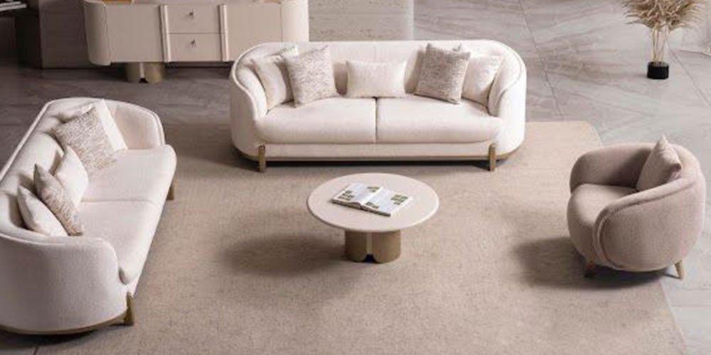 Zümrüt Koltuk Takımı Krem