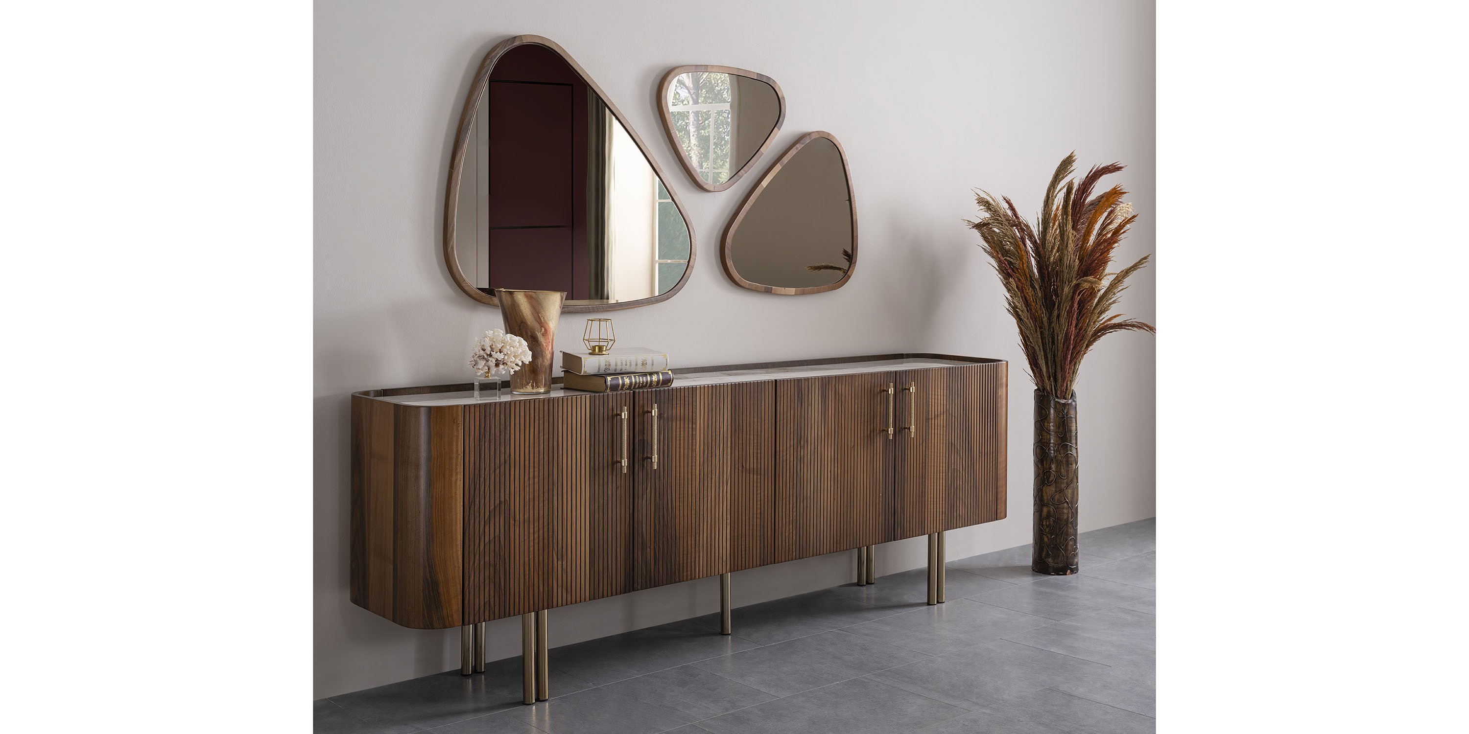 Browni Yemek Odası Takımı