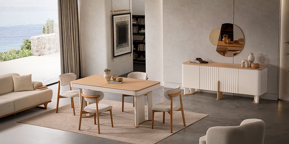 Kaju Yemek Odası Takımı