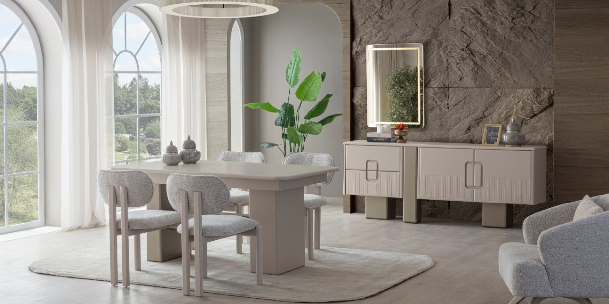 Parla Modern Yemek Odası Takımı