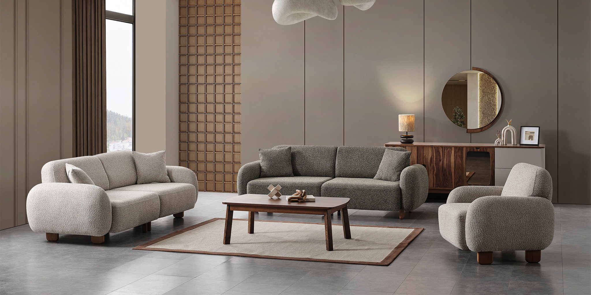 Moon Koltuk Takımı Krem