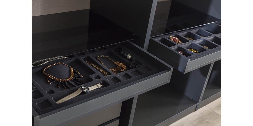 Bronze Yatak Odası Takımı Giyinme Dolaplı Antrasit