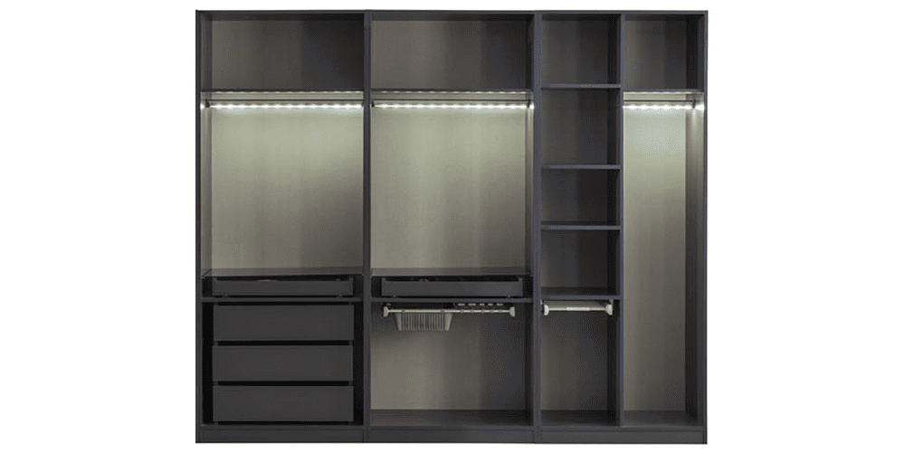 Bronze Yatak Odası Takımı Antrasit 6 kapı