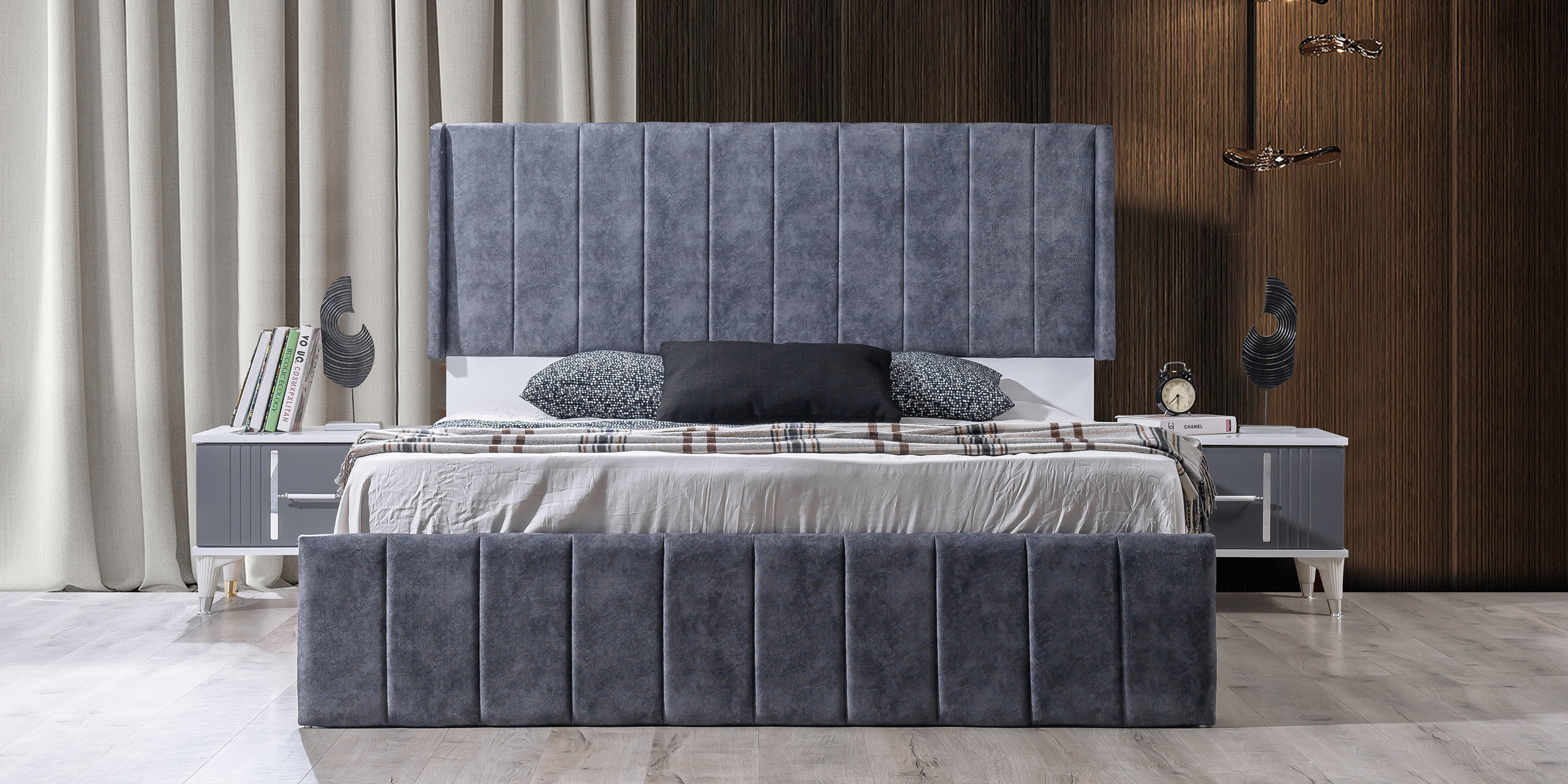 Güneş Yatak Odası Takımı Antrasit