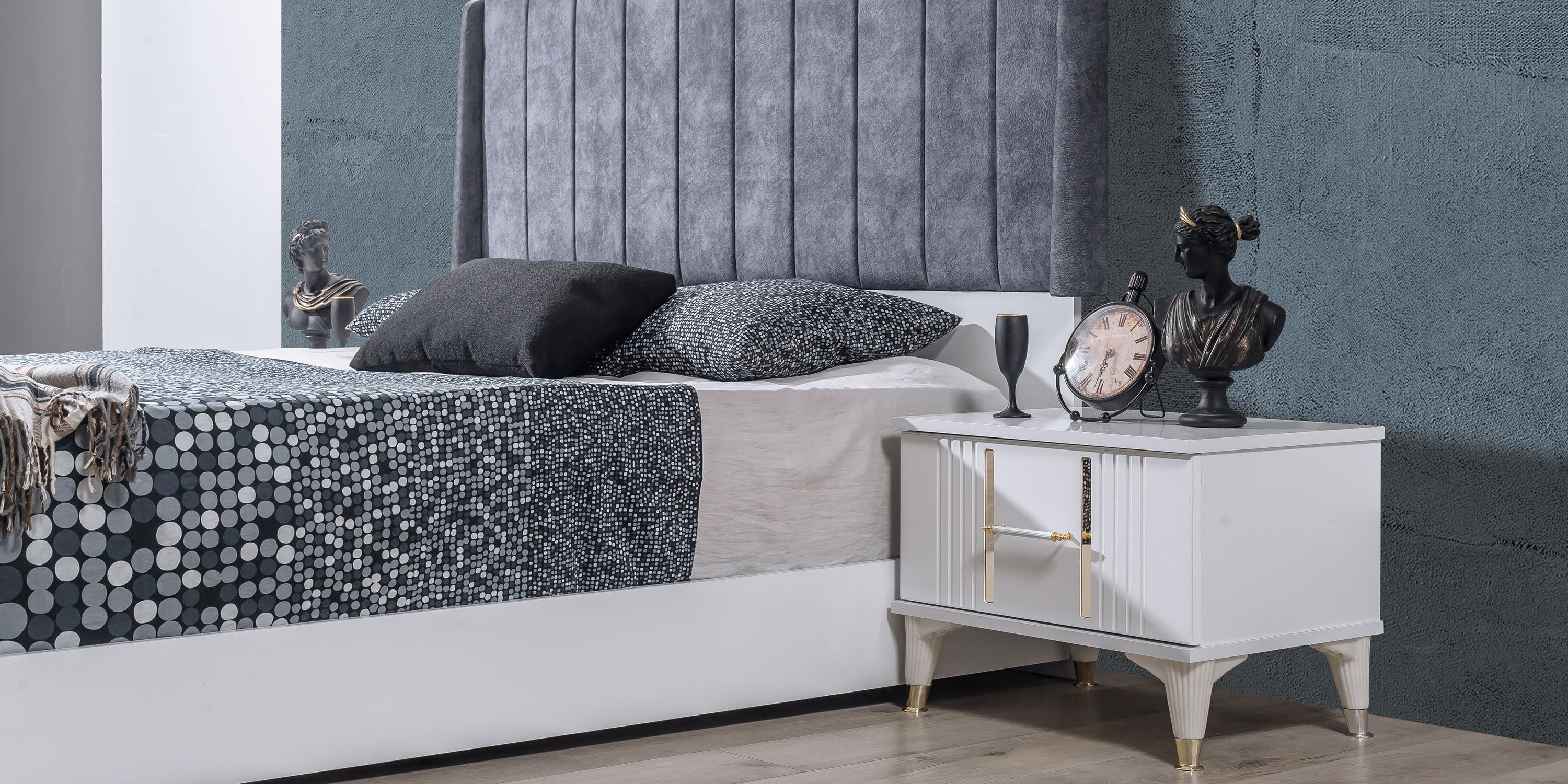 Güneş Yatak Odası Takımı Beyaz