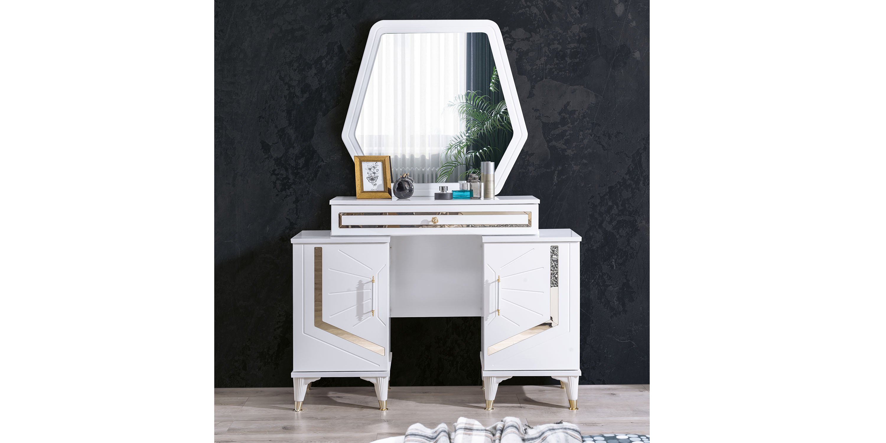 Güneş Yatak Odası Takımı Beyaz