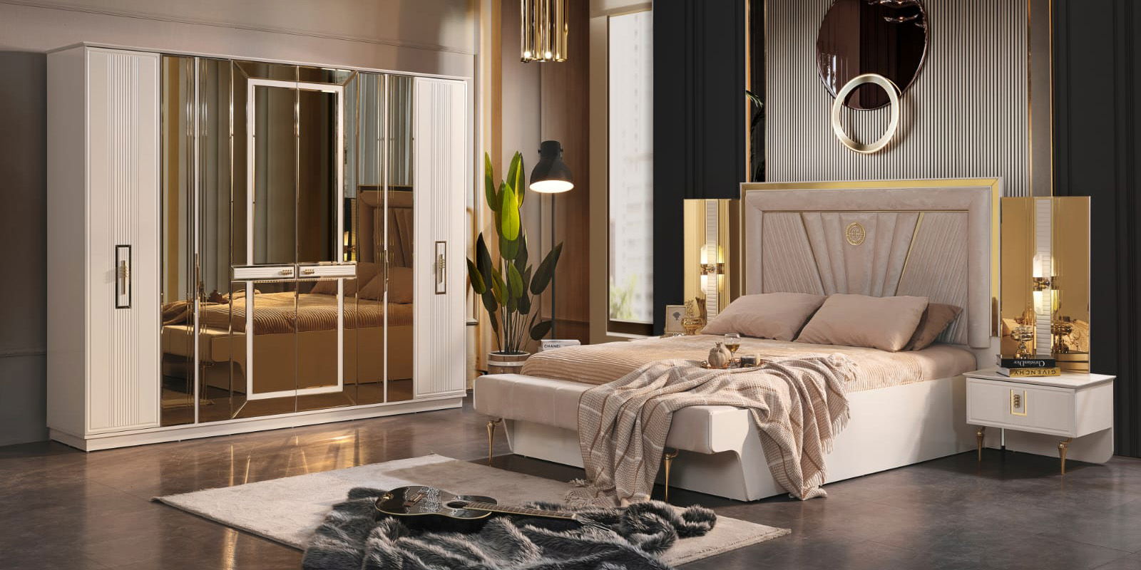 Majeste Yatak Odası Takımı Gold Aytaşı