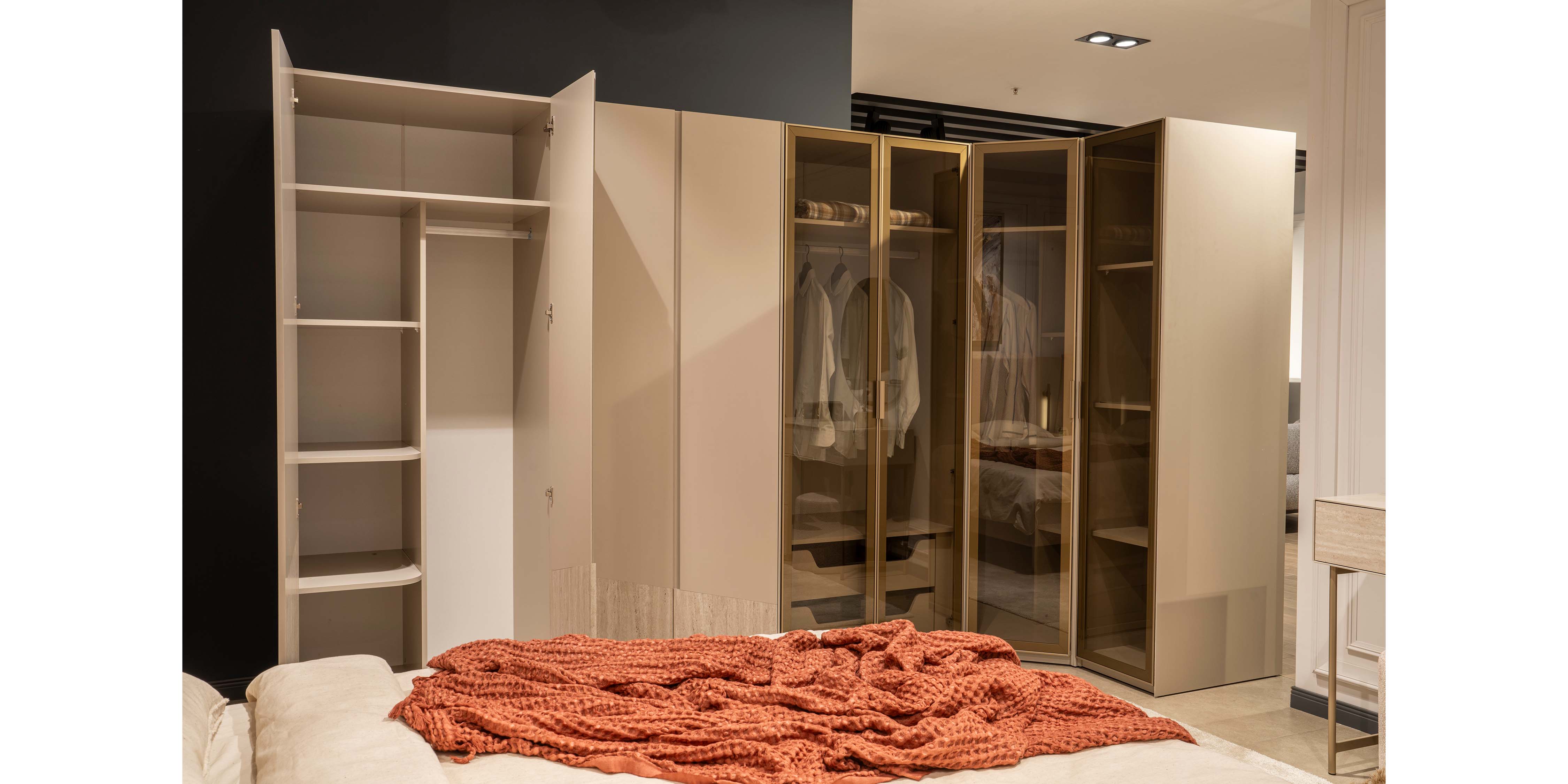 Rams Köşe Dolaplı Yatak Odası Takımı