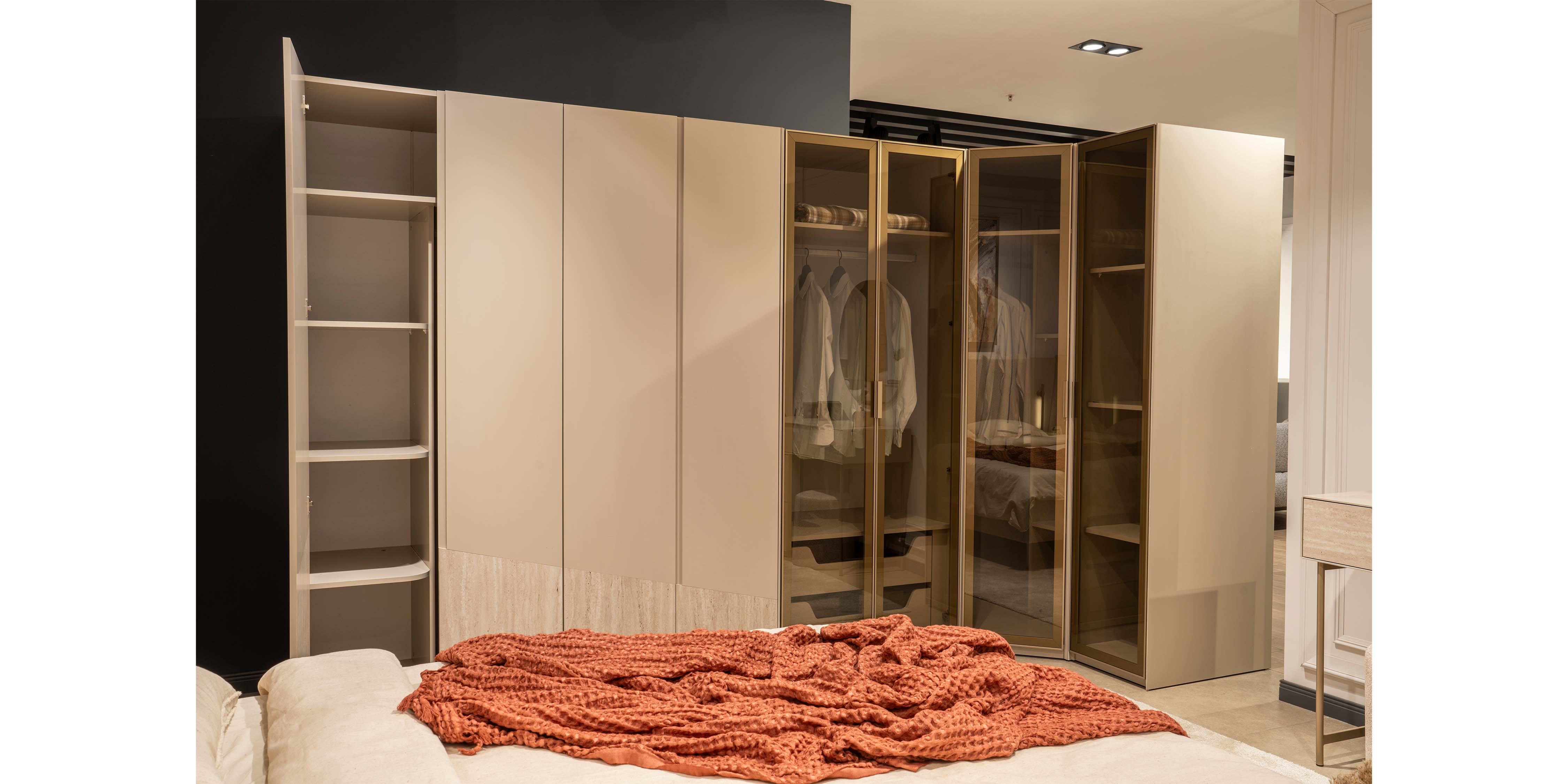 Rams Köşe Dolaplı Yatak Odası Takımı