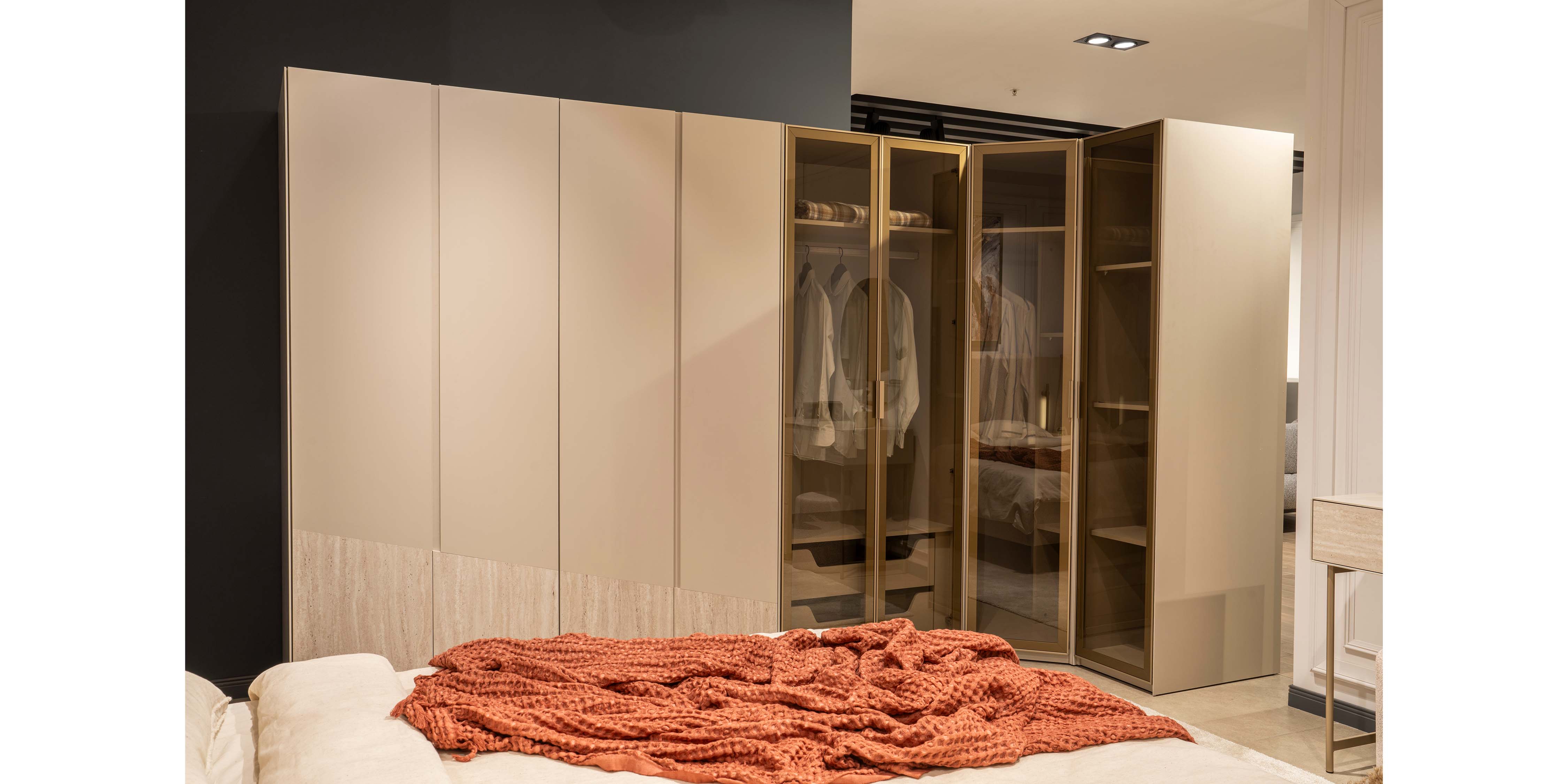 Rams Köşe Dolaplı Yatak Odası Takımı