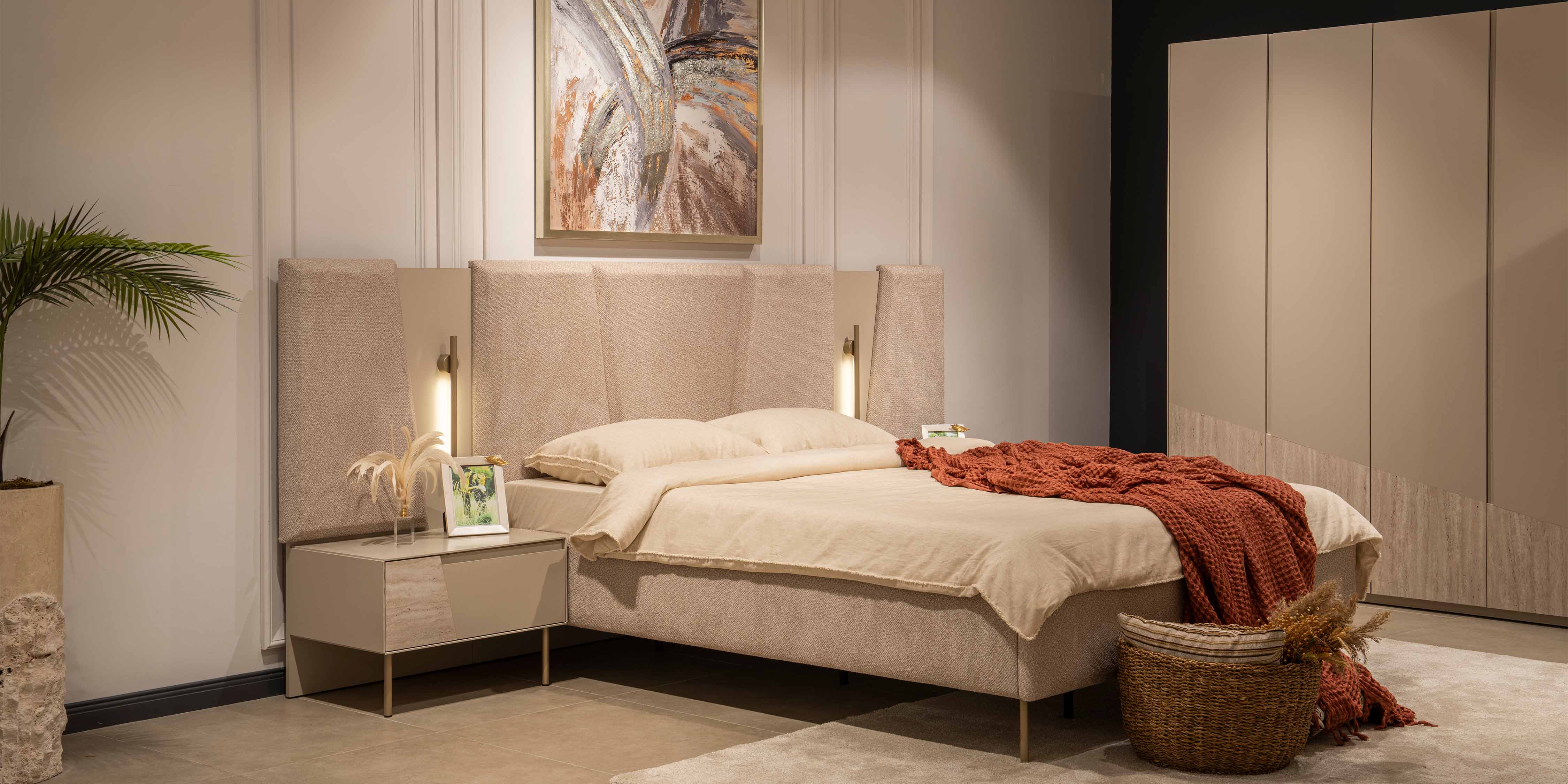 Rams Köşe Dolaplı Yatak Odası Takımı