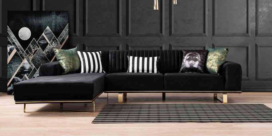 Düğme Köşe Koltuk Takımı