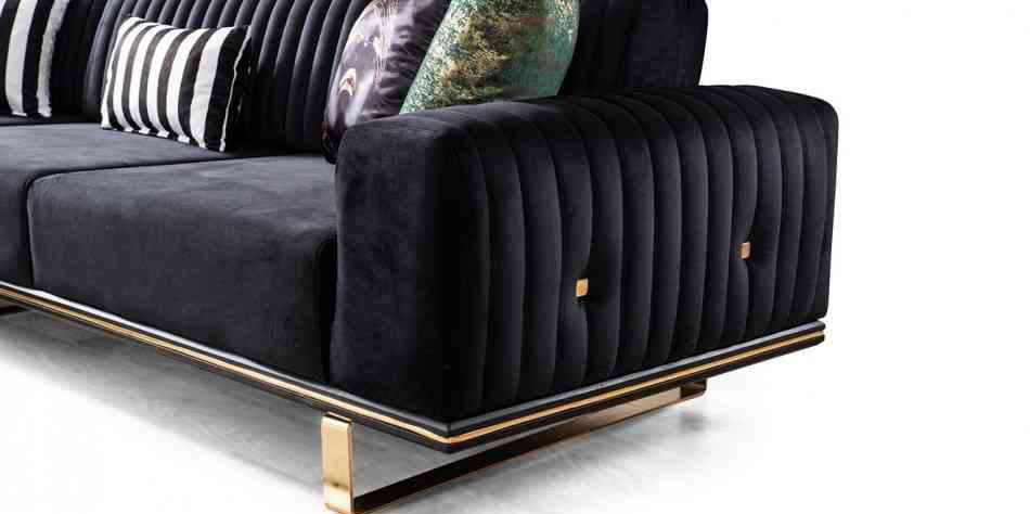 Düğme Köşe Koltuk Takımı