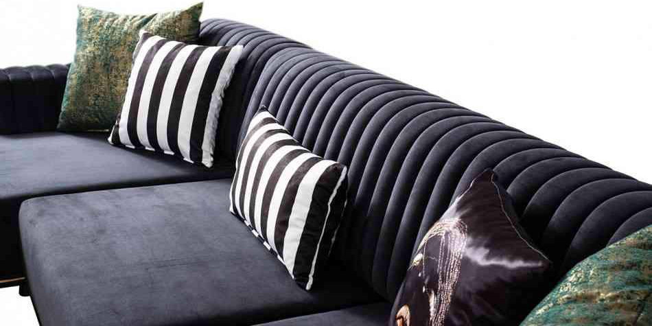 Düğme Köşe Koltuk Takımı