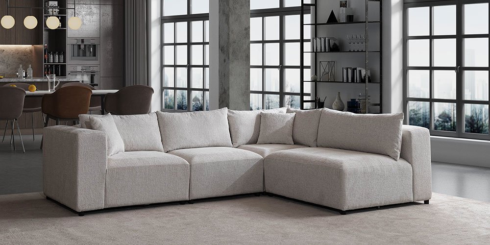 Lara Köşe Koltuk Takımı Gri