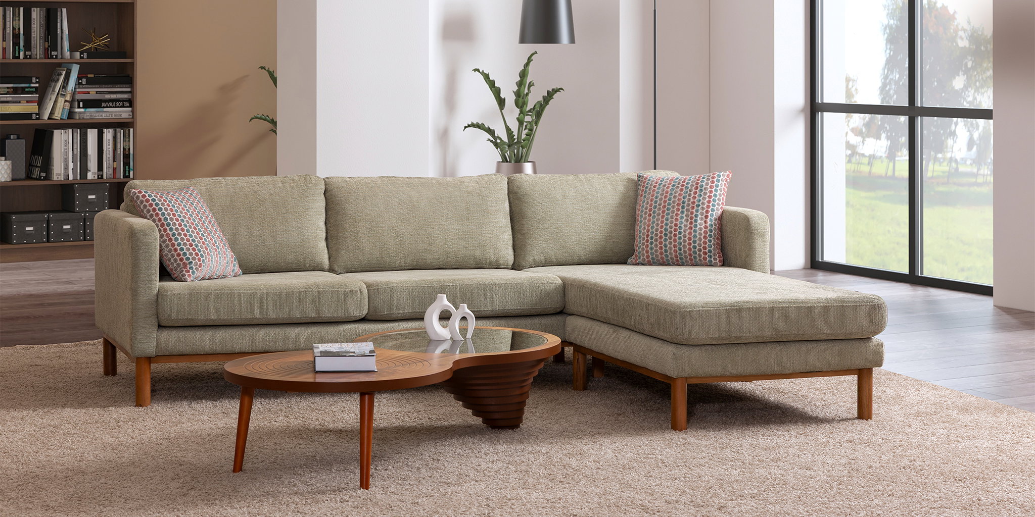 Nova Köşe Koltuk Takımı Yeşil