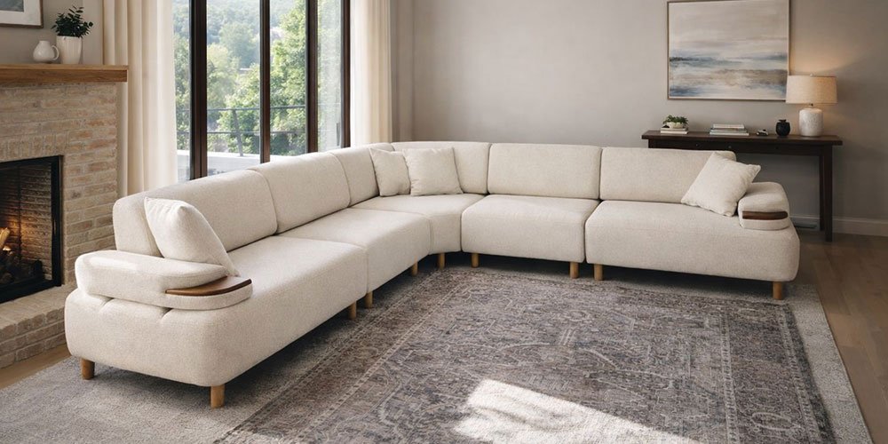 Rio Köşe Koltuk Takımı Krem