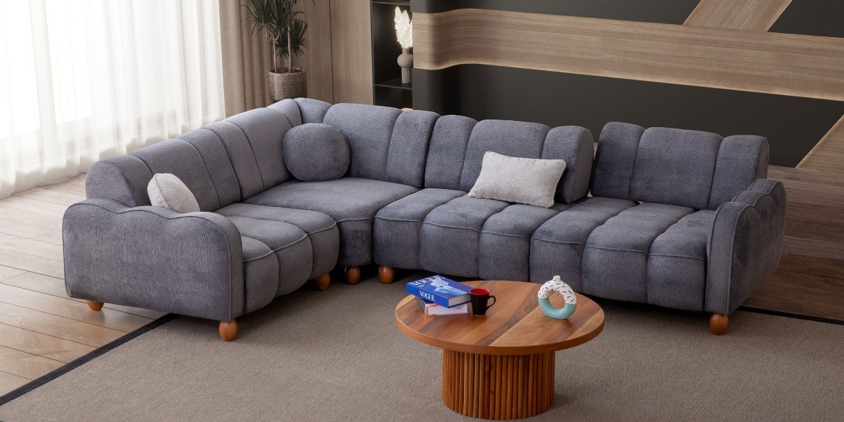 Turkuaz Köşe Koltuk Takımı