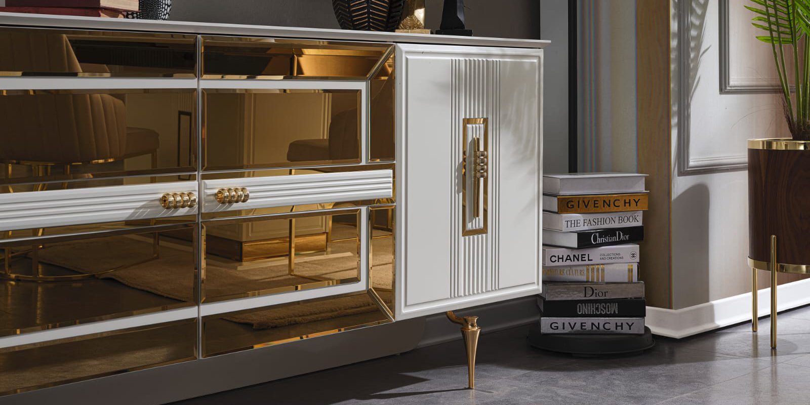 Majeste Yemek Odası Takımı Gold Aytaşı