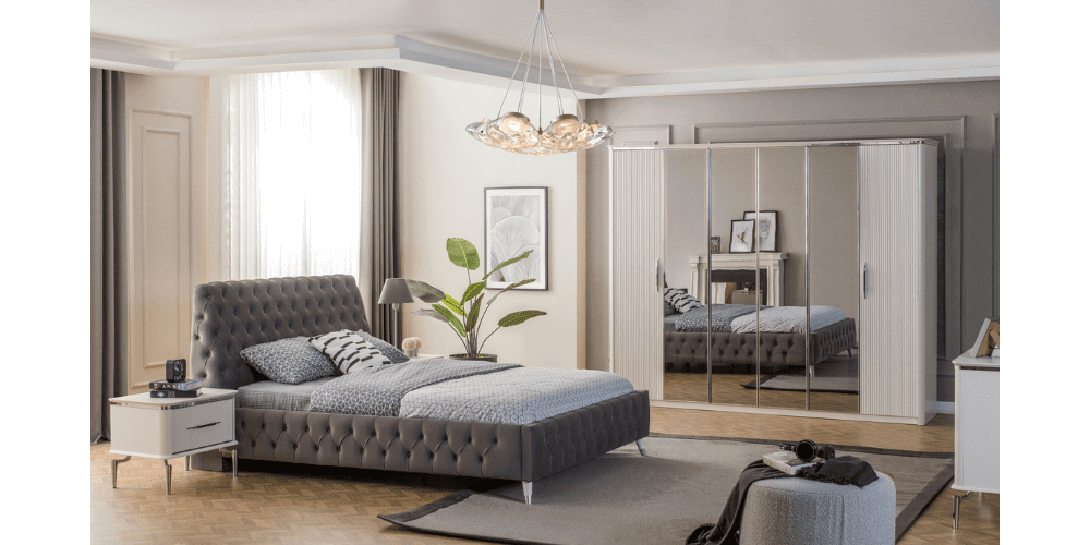 Royal Gümüş Yatak Odası Takımı