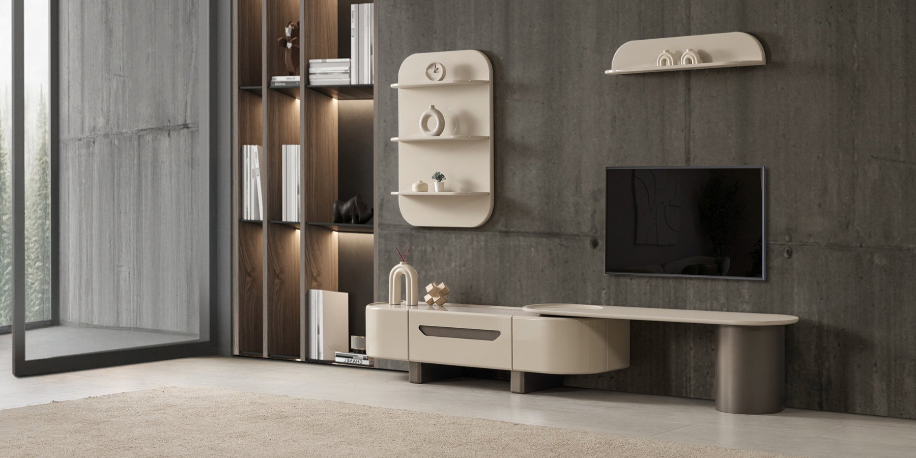 Ekol Tv Ünitesi Mermer