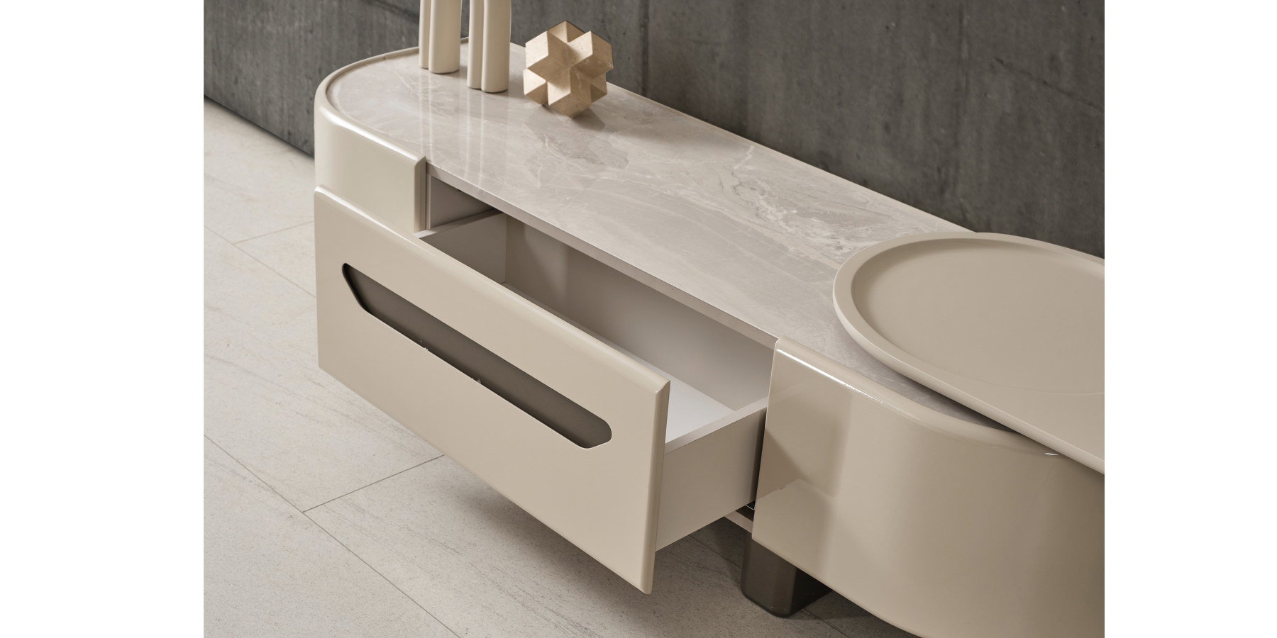 Ekol Tv Ünitesi Mermer