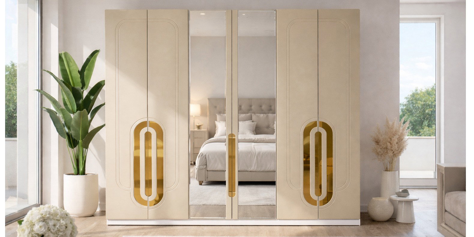 Luna Yatak Odası Takımı Kum Beji