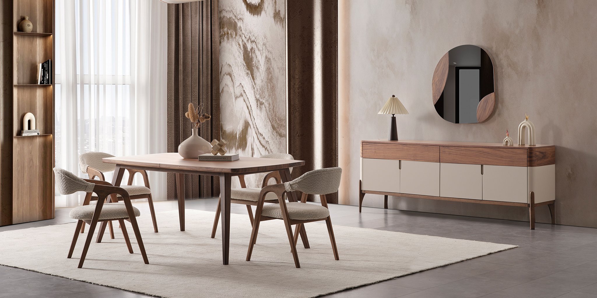 Mocha Yemek Odası Takımı