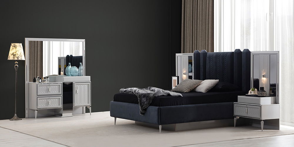 Velar Yatak Odası Takımı Sis Gri