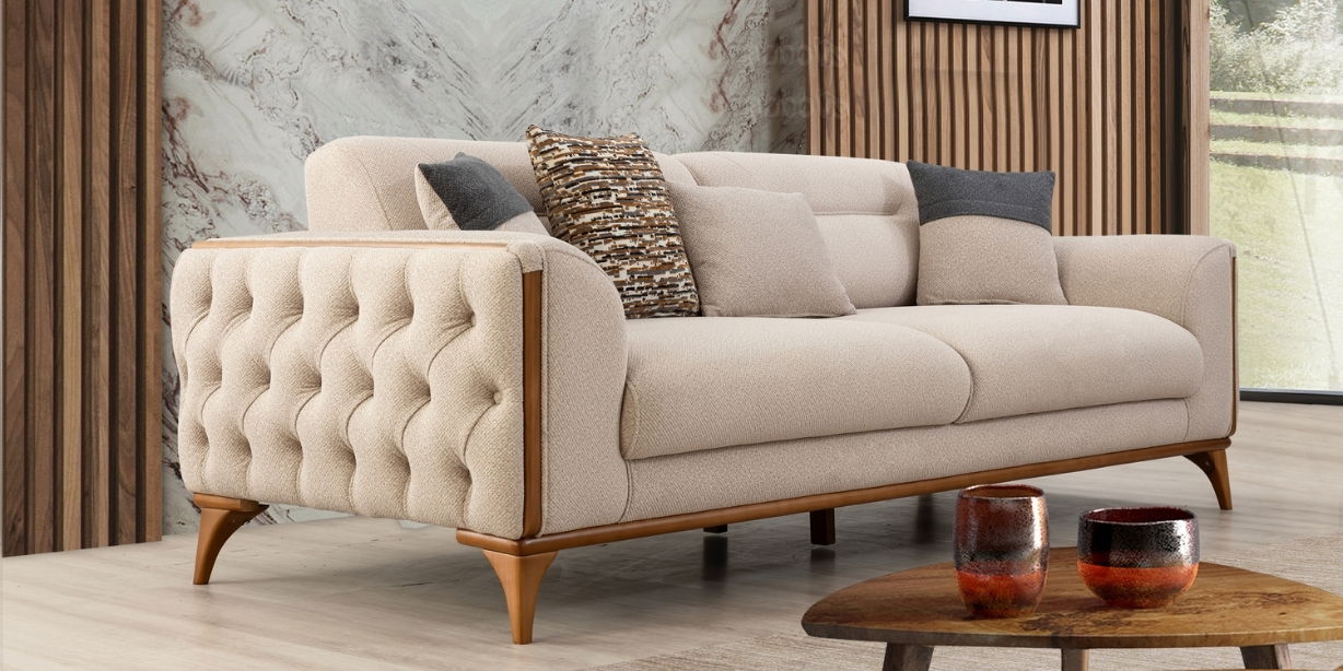 Monza Koltuk Takımı Ahşap Klapalı