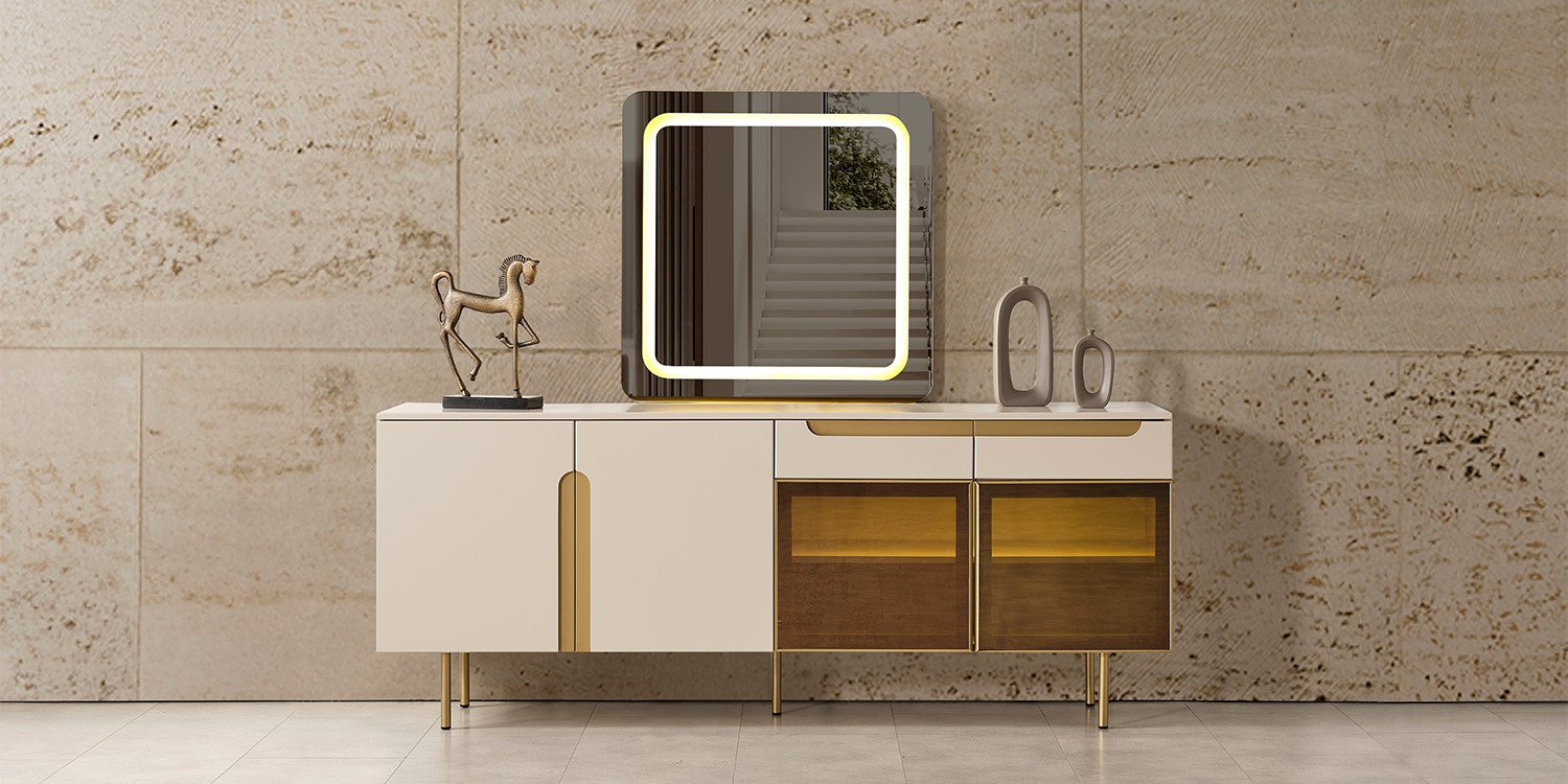 Zara Yemek Odası Takımı Gold