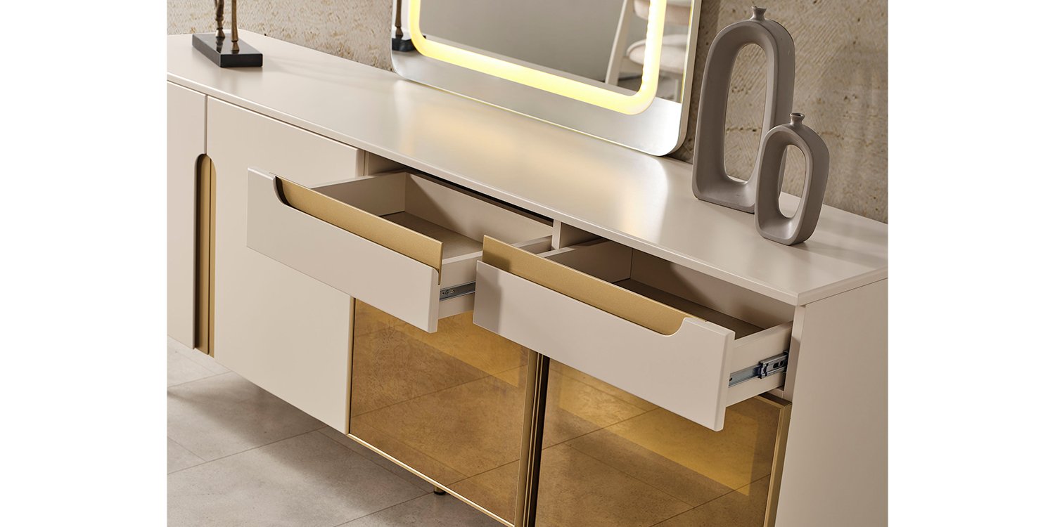 Zara Yemek Odası Takımı Gold