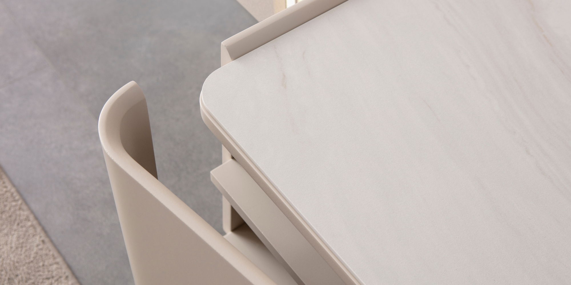 Lusso Yemek Odası Takımı Mermer