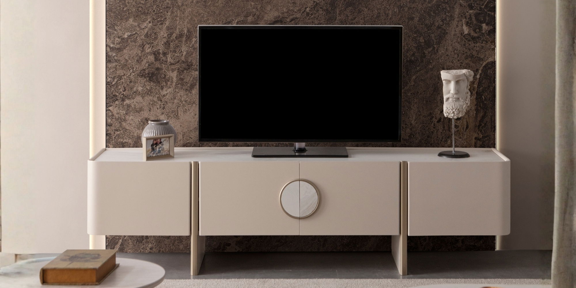 Lusso Yemek Odası Takımı Mermer