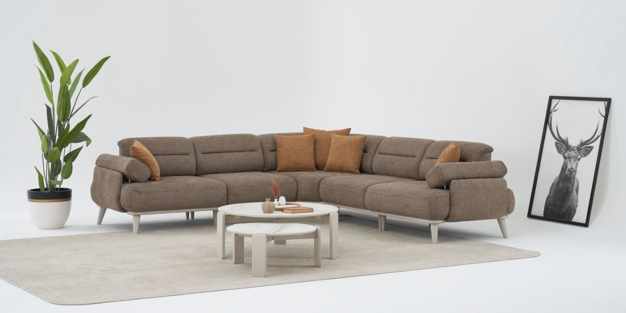 Madrid Köşe Koltuk Takımı Kol Mekanizmalı