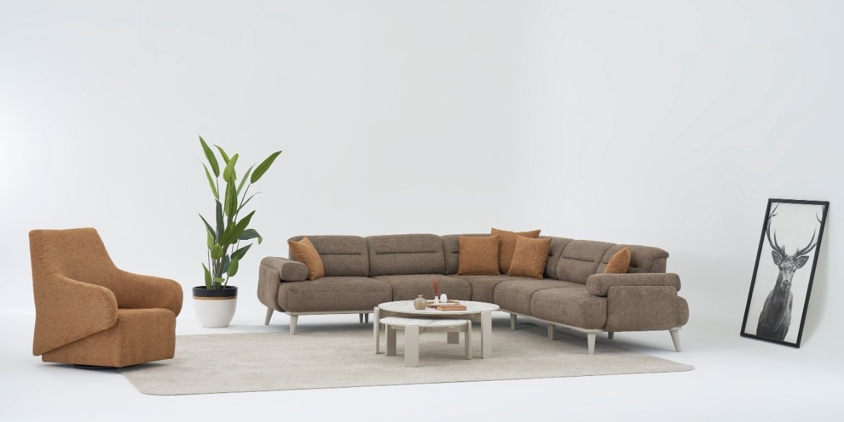 Madrid Köşe Koltuk Takımı Kol Mekanizmalı