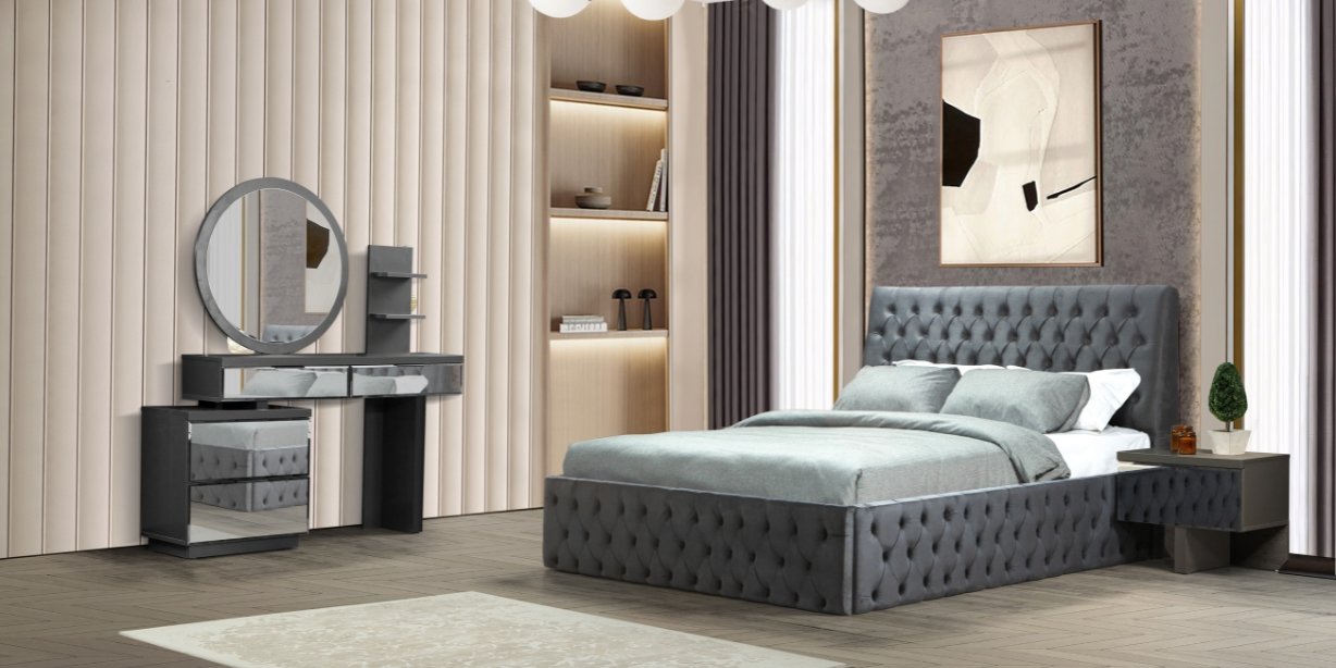 Asel Antrasit Yatak Odası Takımı